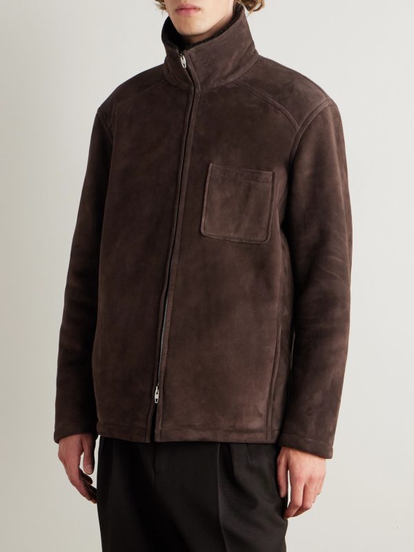 Bruno Shearling-Lined Suede Jacket - FR Bruno Shearling-Lined Suede Jacket - FR