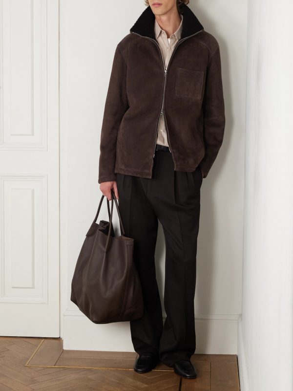 Bruno Shearling-Lined Suede Jacket - OU Bruno Shearling-Lined Suede Jacket - OU