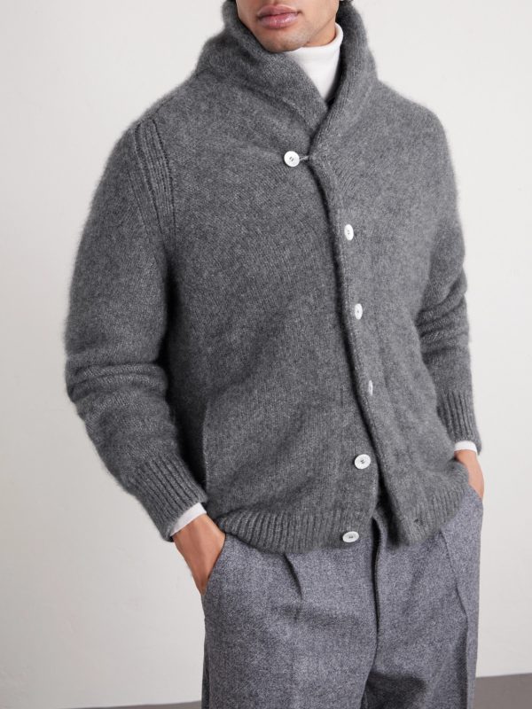 Montana Cashmere and Silk-Blend Cardigan - FR Montana Cashmere and Silk-Blend Cardigan - FR
