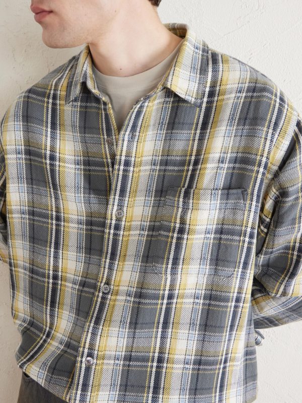 Sunburn Checked Cotton-Flannel Shirt - CU