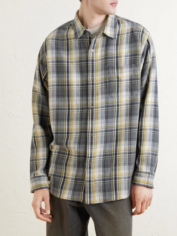 Sunburn Checked Cotton-Flannel Shirt - FR