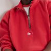 Logo-Embroidered Cotton Half-Zip Sweater - CU Logo-Embroidered Cotton Half-Zip Sweater - CU