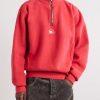 Logo-Embroidered Cotton Half-Zip Sweater - FR Logo-Embroidered Cotton Half-Zip Sweater - FR
