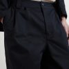 Straight-Leg Pleated Cotton-Canvas Trousers - CU Straight-Leg Pleated Cotton-Canvas Trousers - CU