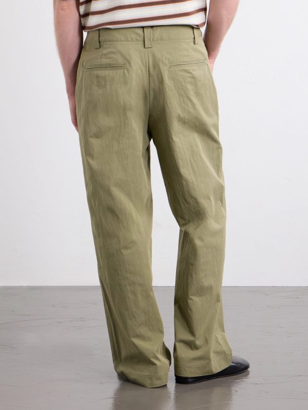 Straight-Leg Cotton Trousers - BK