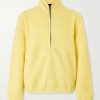 Wool-Blend Fleece-Bouclé Half-Zip Sweater Wool-Blend Fleece-Bouclé Half-Zip Sweater