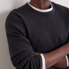 Waffle-Knit Cotton Sweater - CU Waffle-Knit Cotton Sweater - CU