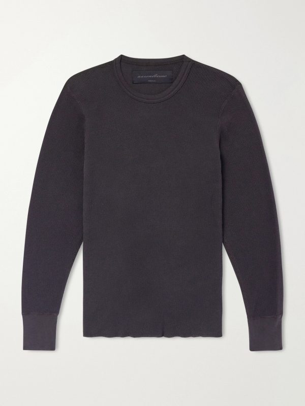 Waffle-Knit Cotton Sweater Waffle-Knit Cotton Sweater