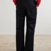 Straight-Leg Cotton Trousers - BK