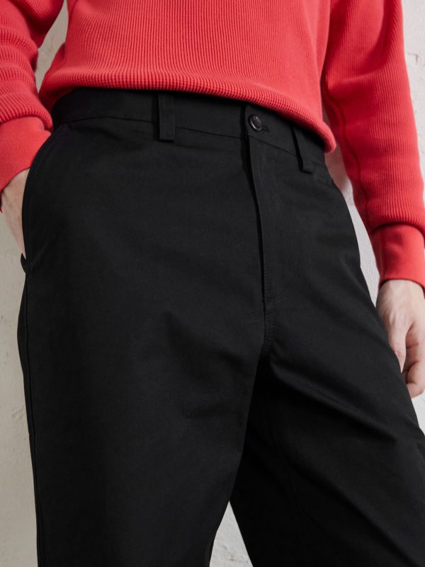 Straight-Leg Cotton Trousers - CU