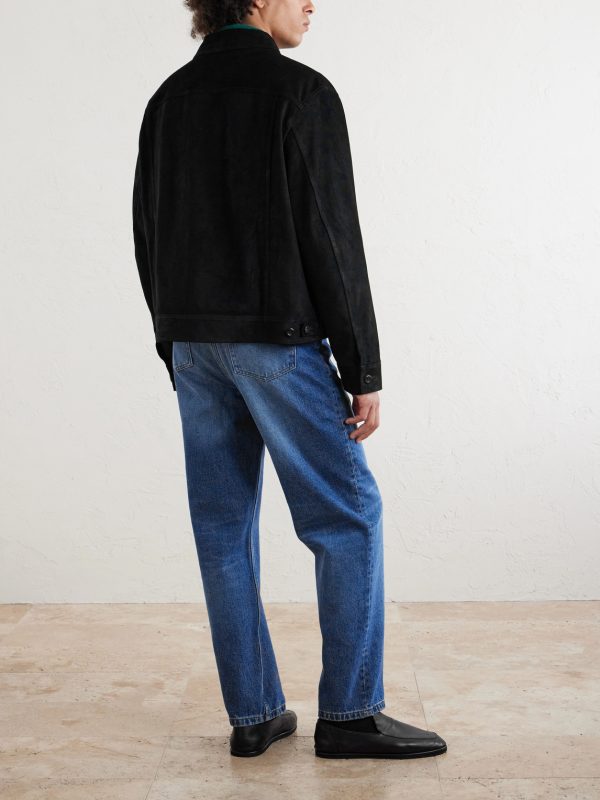 Suede Trucker Jacket - BK Suede Trucker Jacket - BK