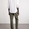 Straight-Leg Cotton and Linen-Blend Twill Drawstring Trousers - BK Straight-Leg Cotton and Linen-Blend Twill Drawstring Trousers - BK