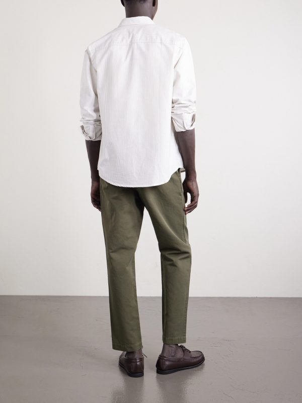 Straight-Leg Cotton and Linen-Blend Twill Drawstring Trousers - BK Straight-Leg Cotton and Linen-Blend Twill Drawstring Trousers - BK