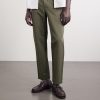 Straight-Leg Cotton and Linen-Blend Twill Drawstring Trousers - FR Straight-Leg Cotton and Linen-Blend Twill Drawstring Trousers - FR