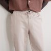 Straight-Leg Cotton and Linen-Blend Twill Drawstring Trousers - CU Straight-Leg Cotton and Linen-Blend Twill Drawstring Trousers - CU