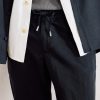 Straight-Leg Cotton and Linen-Blend Twill Drawstring Trousers - CU