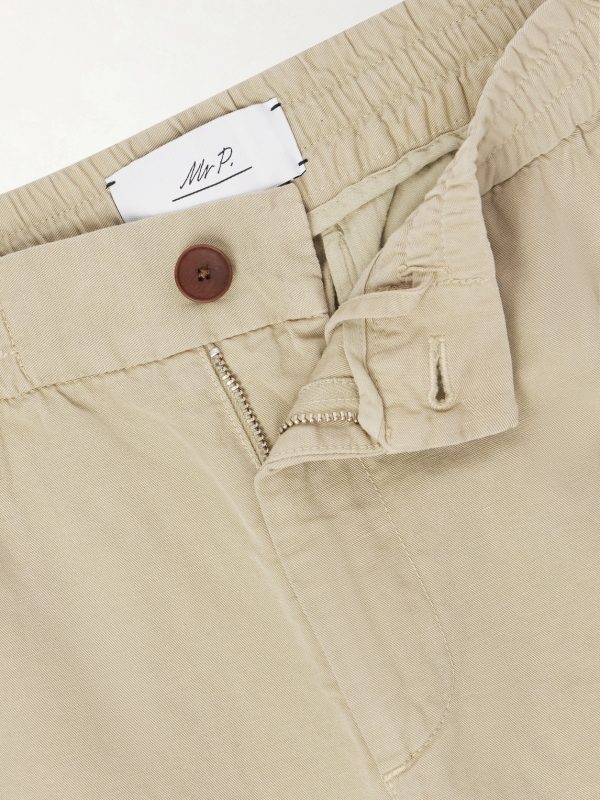 Tapered Cotton and Linen-Blend Trousers - E1 Tapered Cotton and Linen-Blend Trousers - E1