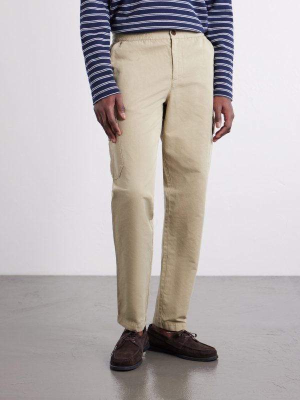 Tapered Cotton and Linen-Blend Trousers - FR Tapered Cotton and Linen-Blend Trousers - FR