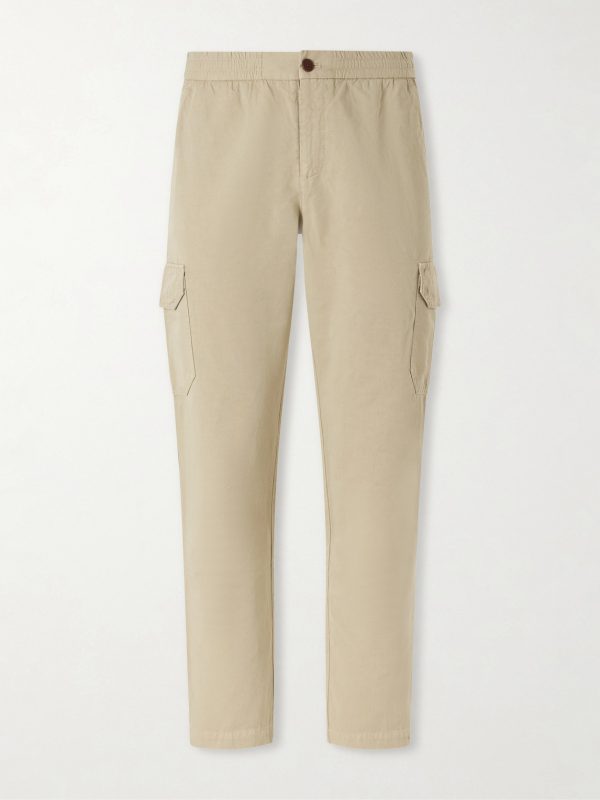 Tapered Cotton and Linen-Blend Trousers Tapered Cotton and Linen-Blend Trousers