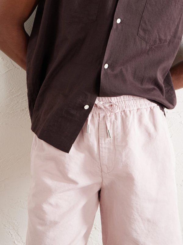Straight-Leg Cotton and Linen-Blend Twill Drawstring Shorts - CU Straight-Leg Cotton and Linen-Blend Twill Drawstring Shorts - CU