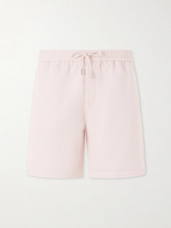 Straight-Leg Cotton and Linen-Blend Twill Drawstring Shorts Straight-Leg Cotton and Linen-Blend Twill Drawstring Shorts