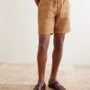 Straight-Leg Cotton and Linen-Blend Twill Drawstring Shorts - FR Straight-Leg Cotton and Linen-Blend Twill Drawstring Shorts - FR