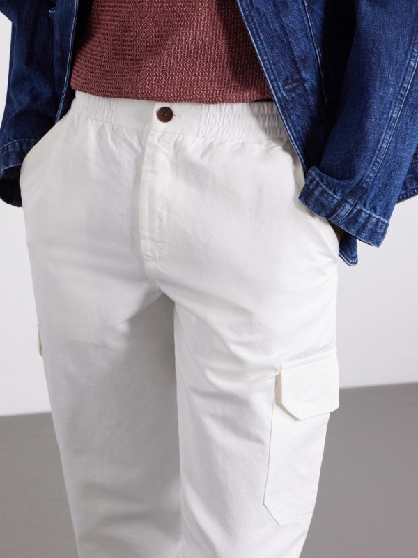 Tapered Cotton and Linen-Blend Trousers - CU Tapered Cotton and Linen-Blend Trousers - CU