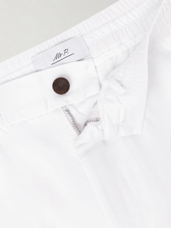 Tapered Cotton and Linen-Blend Trousers - E1 Tapered Cotton and Linen-Blend Trousers - E1