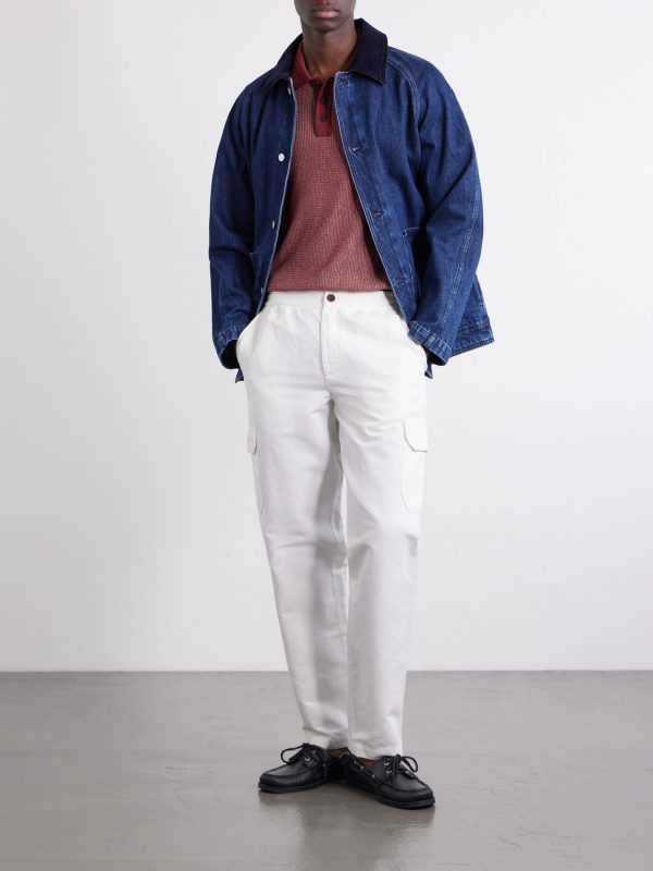 Tapered Cotton and Linen-Blend Trousers - OU Tapered Cotton and Linen-Blend Trousers - OU