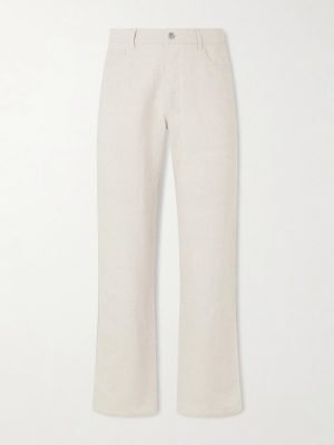 Edward Straight-Leg Linen and Cotton-Blend Trousers