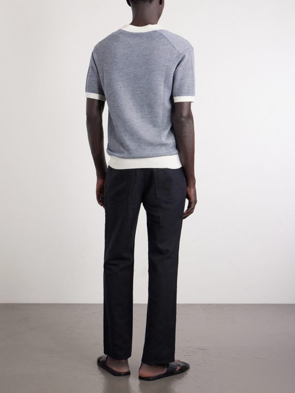 Edward Straight-Leg Linen and Cotton-Blend Trousers - BK Edward Straight-Leg Linen and Cotton-Blend Trousers - BK
