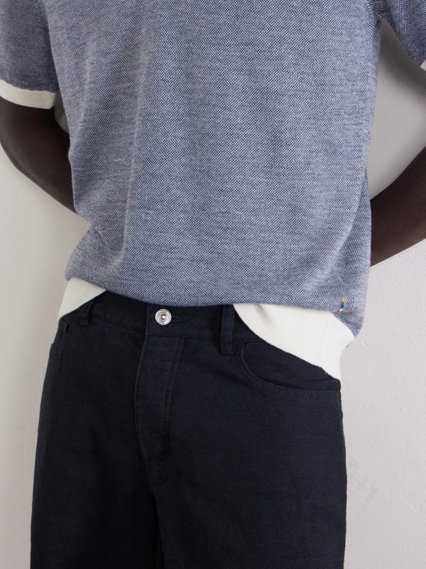 Edward Straight-Leg Linen and Cotton-Blend Trousers - CU Edward Straight-Leg Linen and Cotton-Blend Trousers - CU