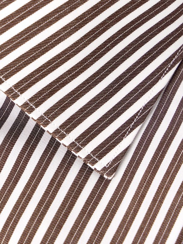 William Cutaway-Collar Striped Cotton-Poplin Shirt - CU