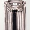 William Cutaway-Collar Striped Cotton-Poplin Shirt - E1