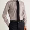 William Cutaway-Collar Striped Cotton-Poplin Shirt - FR