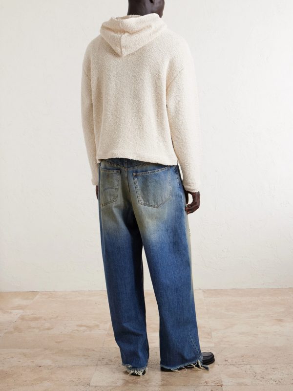 Cotton-Blend Bouclé Hoodie - BK Cotton-Blend Bouclé Hoodie - BK