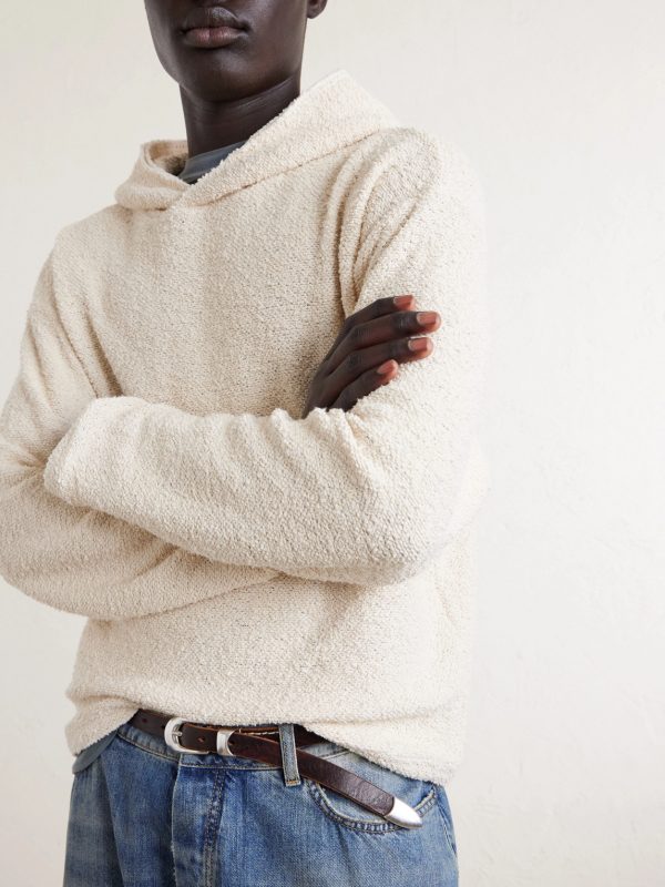 Cotton-Blend Bouclé Hoodie - CU Cotton-Blend Bouclé Hoodie - CU