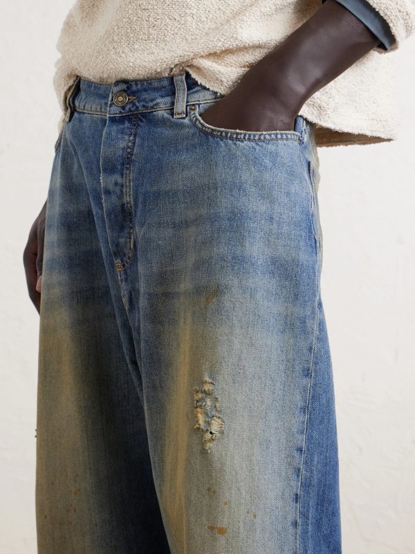 Big Daddy Wide-Leg Distressed Jeans - CU Big Daddy Wide-Leg Distressed Jeans - CU