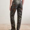 Straight-Leg Leather Trousers - BK Straight-Leg Leather Trousers - BK