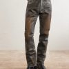 Straight-Leg Leather Trousers - FR Straight-Leg Leather Trousers - FR