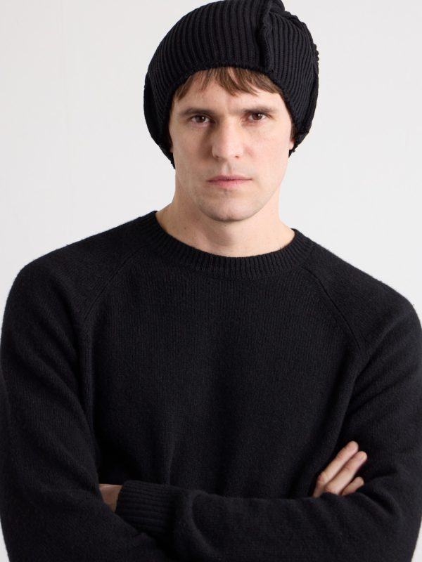 Logo-Appliquéd Ribbed Cotton Beanie - FR