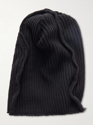 Logo-Appliquéd Ribbed Cotton Beanie Logo-Appliquéd Ribbed Cotton Beanie