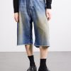 Wide-Leg Lightweight Denim Short - FR