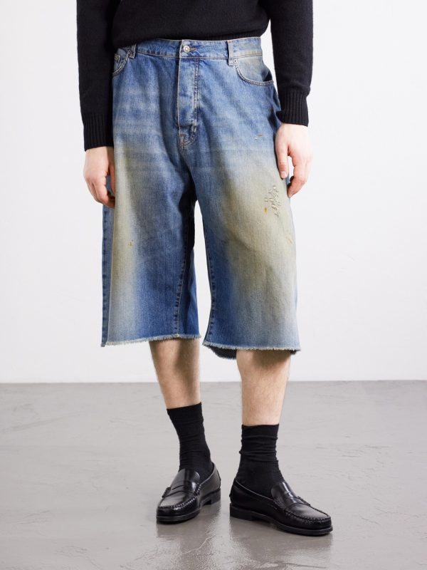 Wide-Leg Lightweight Denim Short - FR