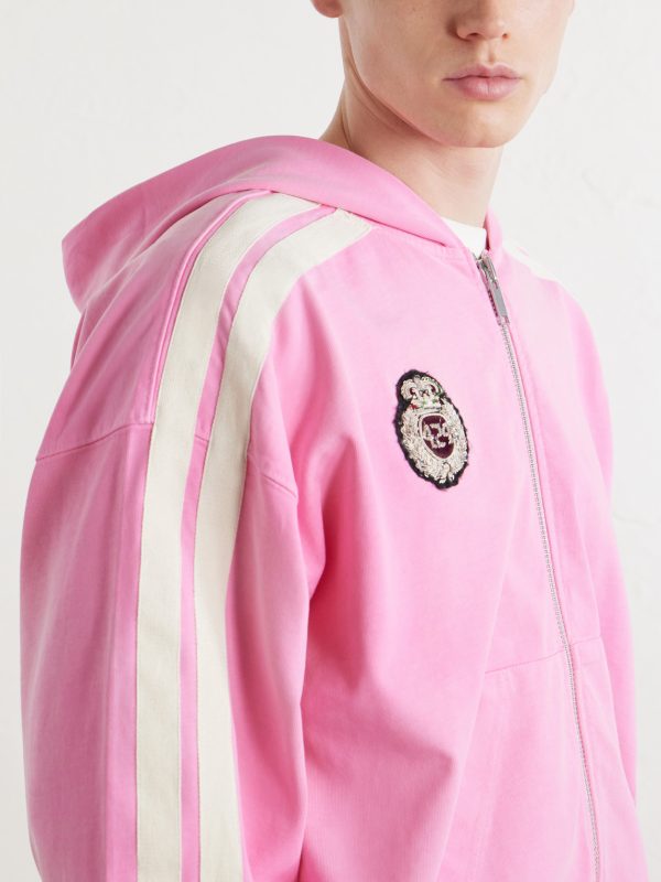 Academy Logo-Appliquéd Cotton-Jersey Zip-Up Hoodie - CU Academy Logo-Appliquéd Cotton-Jersey Zip-Up Hoodie - CU