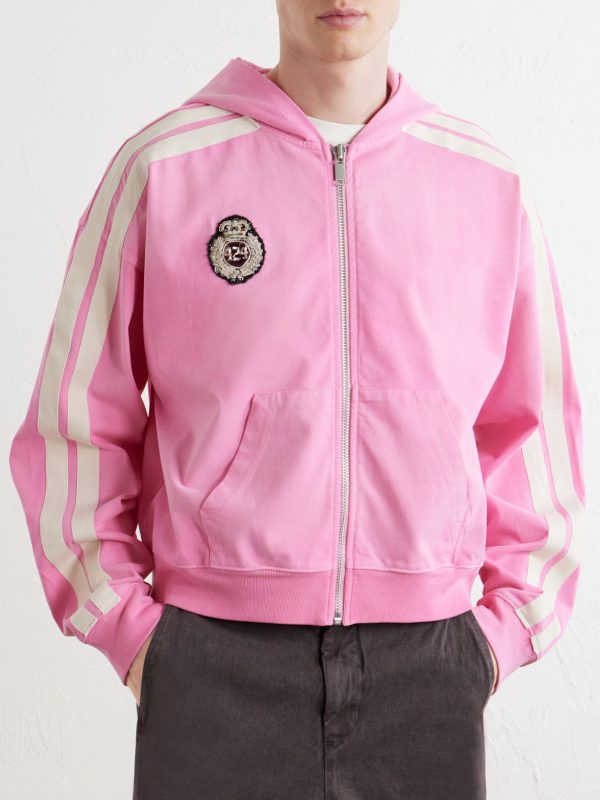 Academy Logo-Appliquéd Cotton-Jersey Zip-Up Hoodie - FR Academy Logo-Appliquéd Cotton-Jersey Zip-Up Hoodie - FR