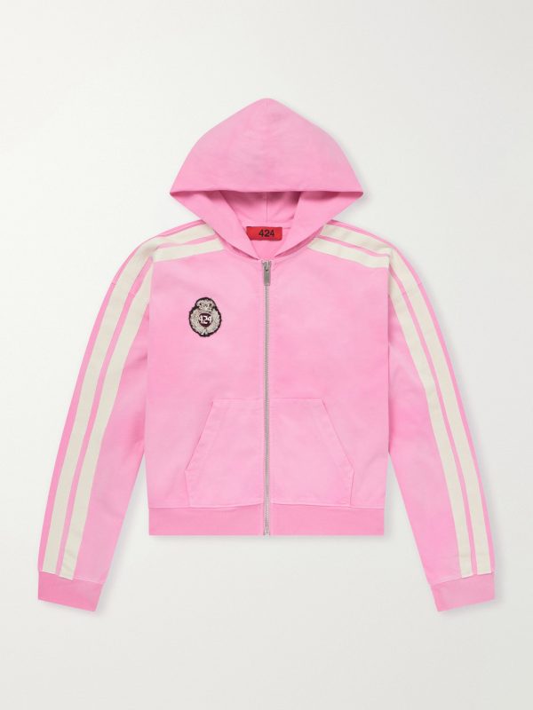 Academy Logo-Appliquéd Cotton-Jersey Zip-Up Hoodie Academy Logo-Appliquéd Cotton-Jersey Zip-Up Hoodie