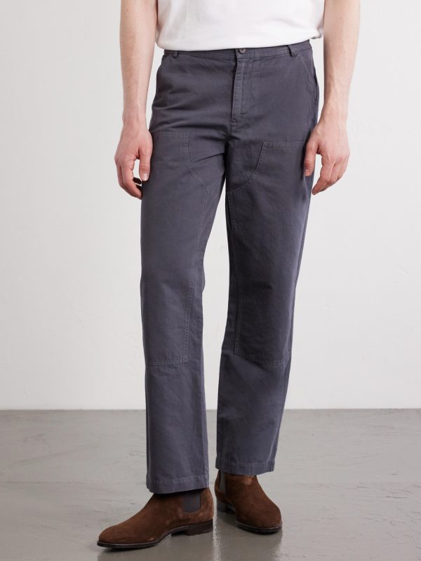 Straight-Leg Cotton and Linen-Blend Trousers - FR Straight-Leg Cotton and Linen-Blend Trousers - FR