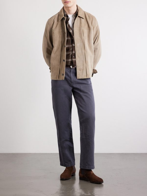 Straight-Leg Cotton and Linen-Blend Trousers - OU Straight-Leg Cotton and Linen-Blend Trousers - OU
