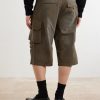 Straight-Leg Cotton-Poplin Cargo Shorts - BK